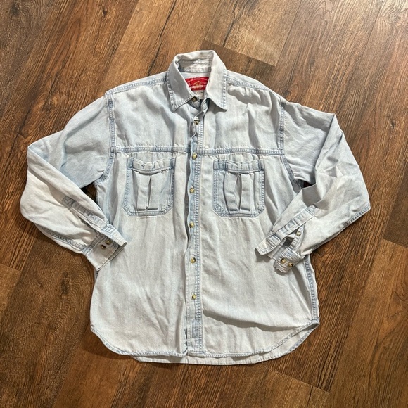 Marlboro country store VTG denim button down shirt - Picture 1 of 3
